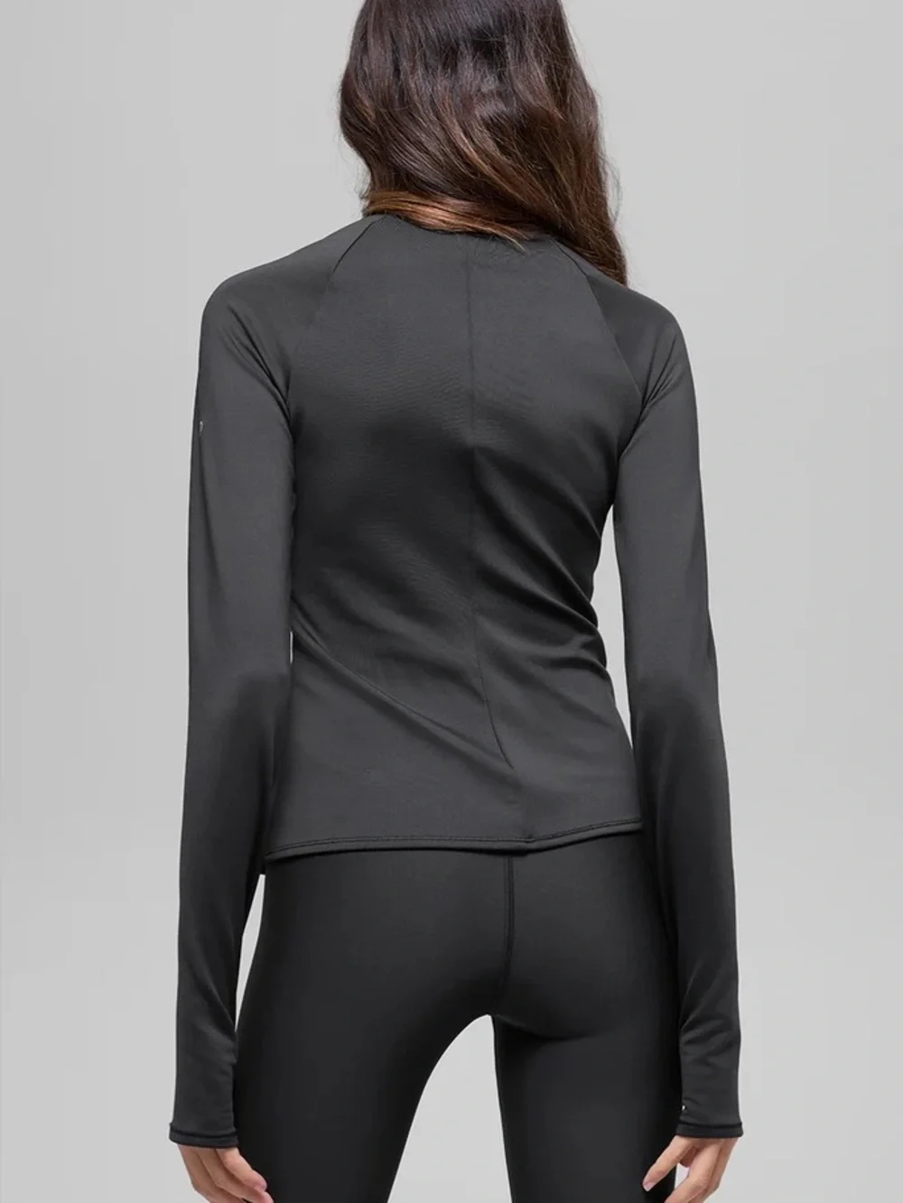NWT ALO Yoga Airlift Winter Warm 1/4 Zip Long Sleeve in Black - XS